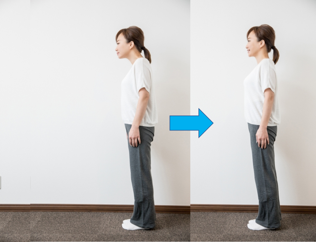 姿勢矯正は、肩こり腰痛の改善、美容にも効果ありです。